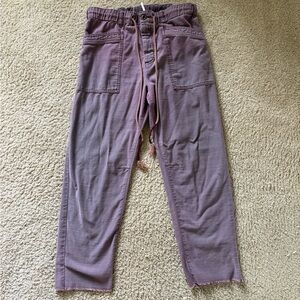 Free People Lavender Cargo Pants